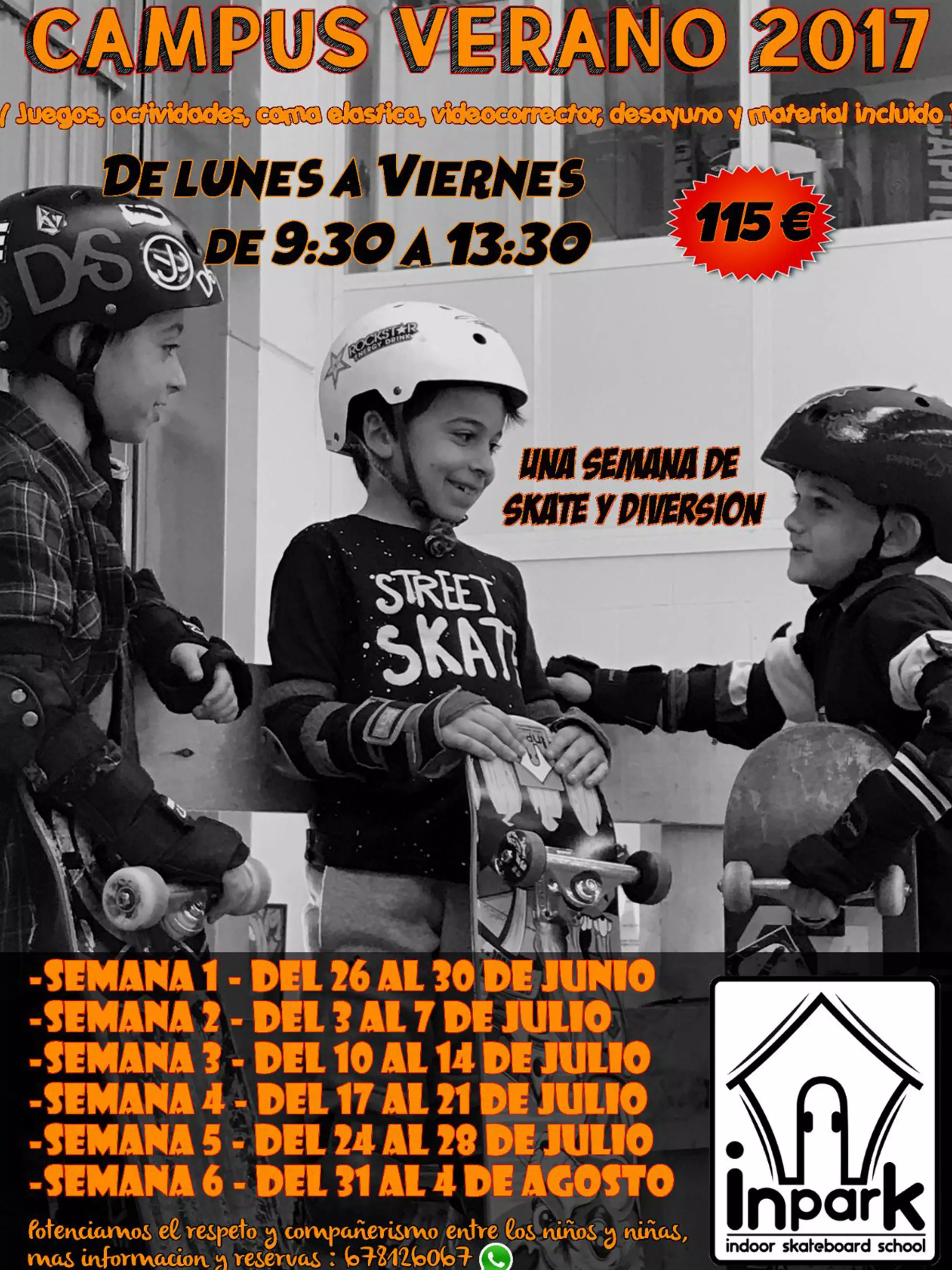 Campus Skate, Verano 2017.
